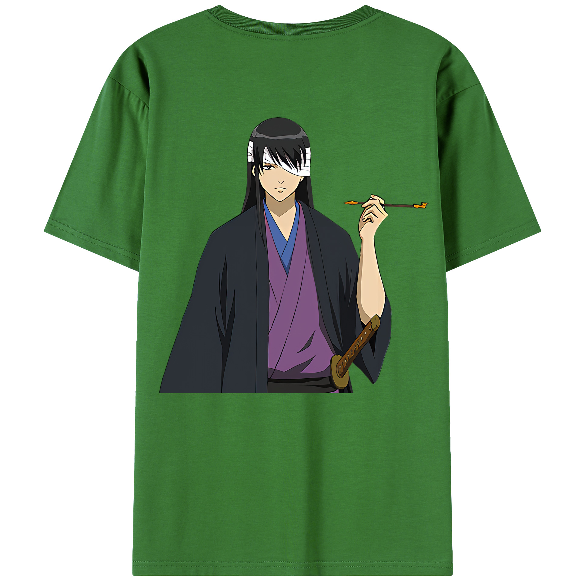 （画像用） ぎんたま 坂田銀時（さかたぎんとき） 神楽 志村新八（しむら しんぱち） GINTAMA Sakata Gintoki Kagura Shimura Shinpachi レディース半袖Tシャツ(バックプリント)